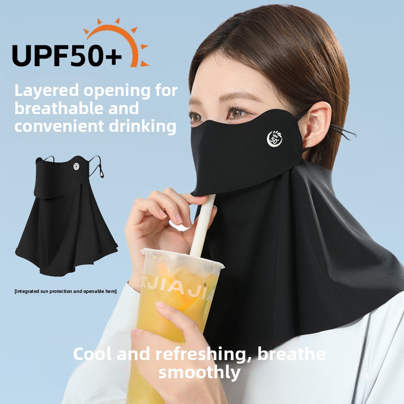 Sports Mask Breathable - Máscara de Seda Gelada para Ciclismo: